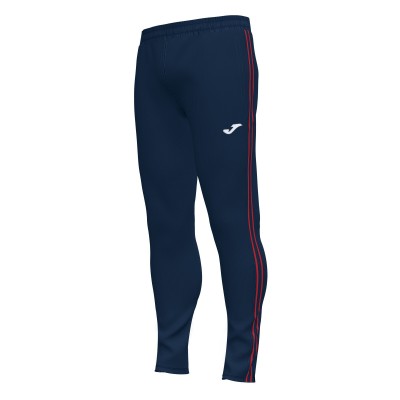 Pantaloni lungi clasici, bleumarin închis-roșu, mărimea S, EOL