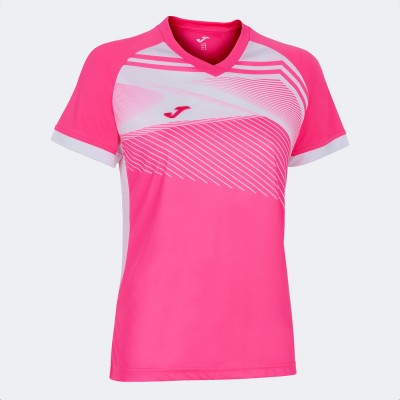 Tricou Supernova II, roz fluorescent/alb, mărimea L, EOL