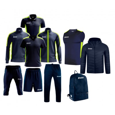 Set sport Box Start Albastru/Galben Fluo, ZEUS