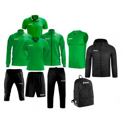 Set sport Box Start Line Verde/Negru, ZEUS