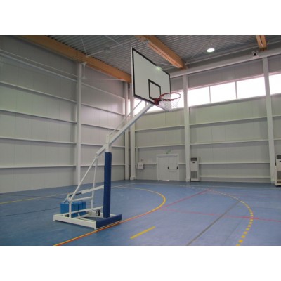 Suport mobil de baschet cu placă din plexiglas