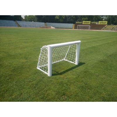 Mini-poartă de fotbal 1,2x0,8 m din profil oval de aluminiu 120x100 mm