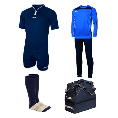 Set echipament fotbal Superbox Europa, Bleumarin, MAXSPORT